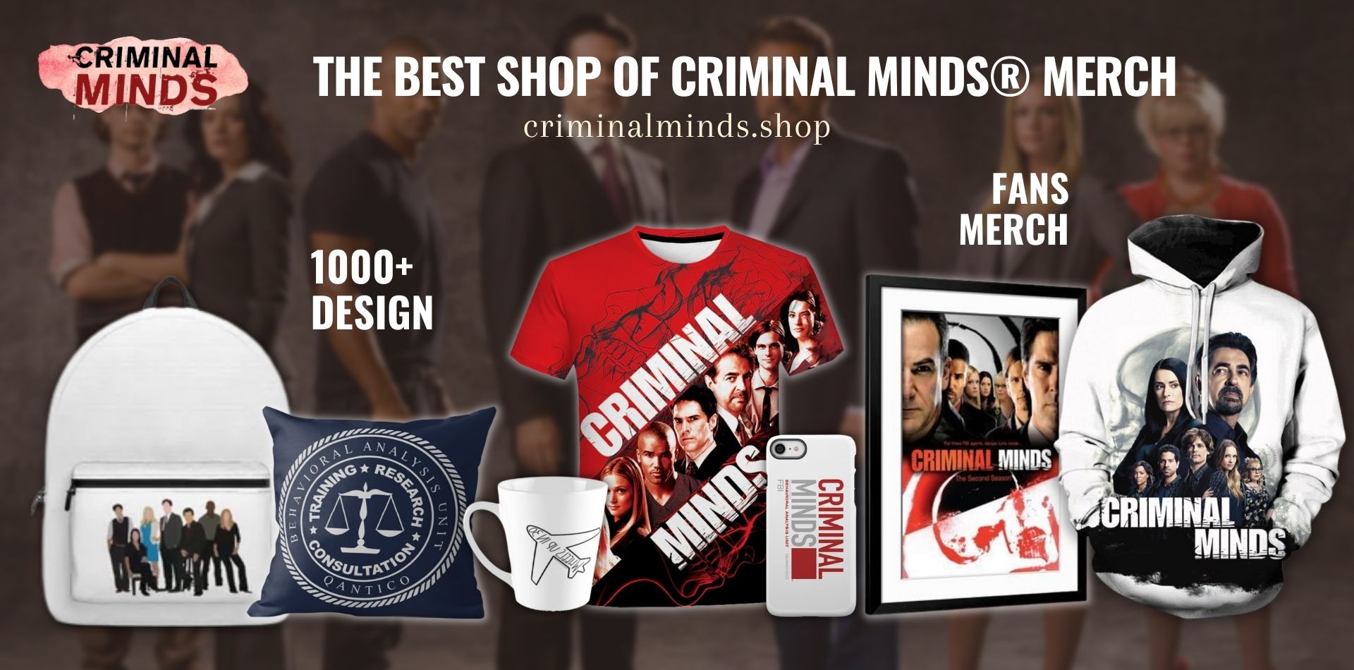 Criminal Minds Shop Web Banner - Criminal Minds Shop